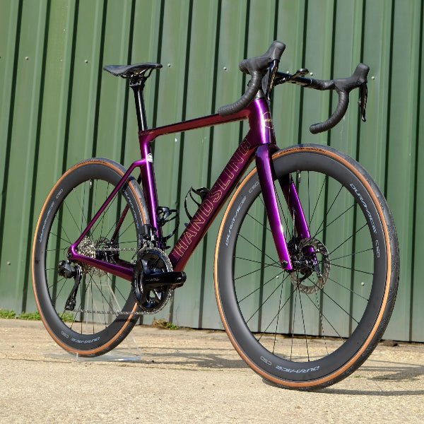 Handsling A1R0evoS Shimano 105 Di2 purple road bike