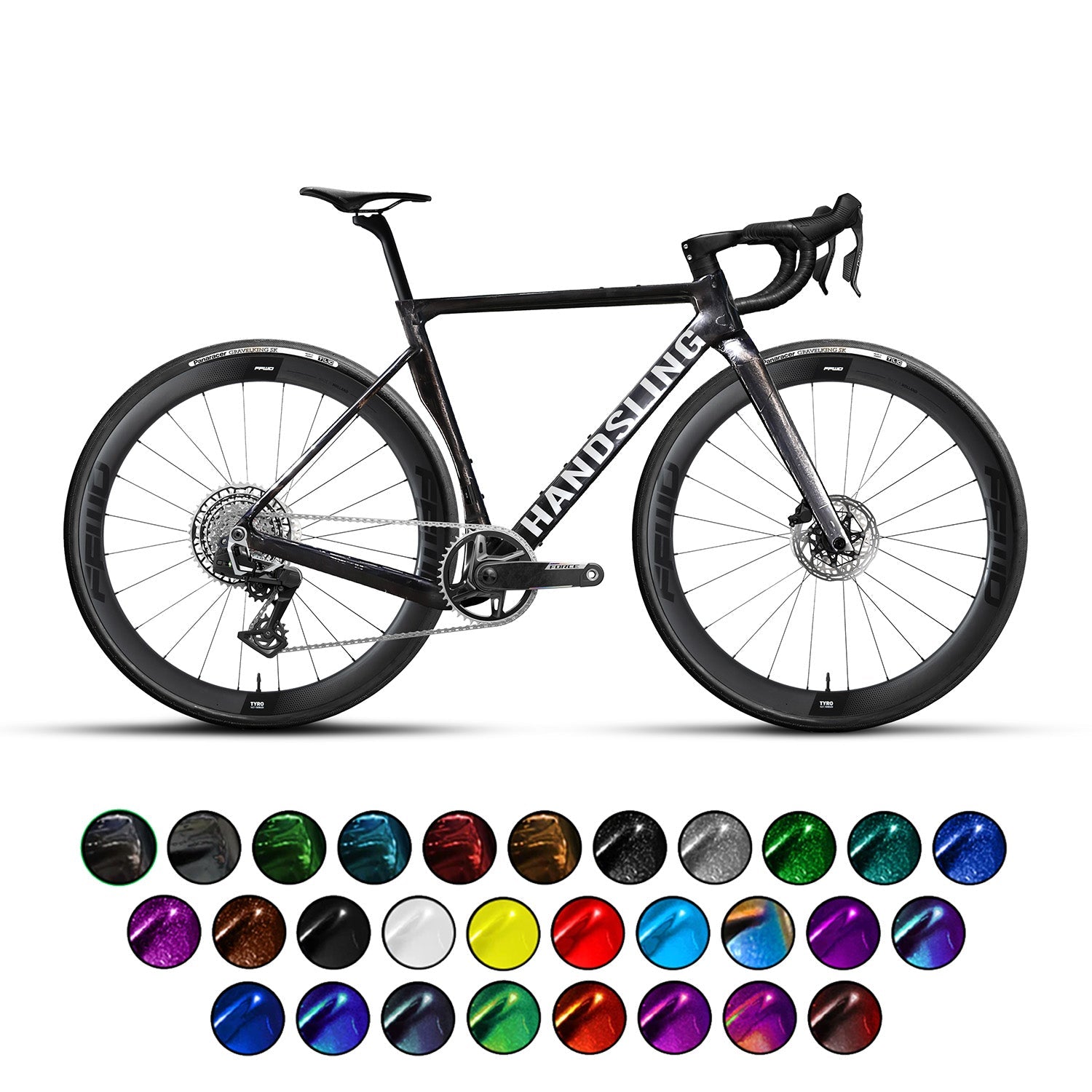 Handsling A1R0evoG SRAM FORCE XPLR AXS E1 Gravel Bike