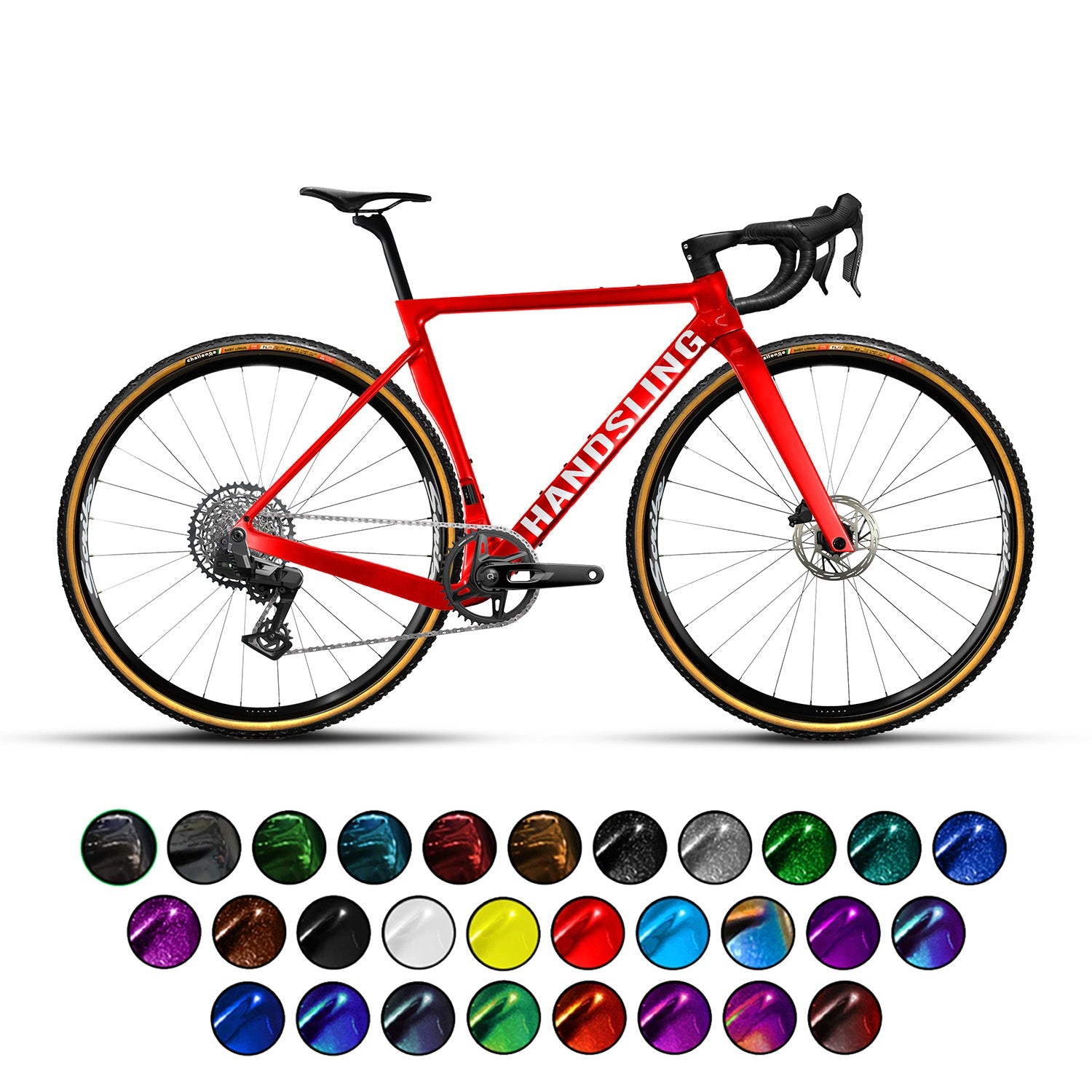 Handsling A1R0evoG SRAM RIVAL XPLR AXS E1 Gravel Bike