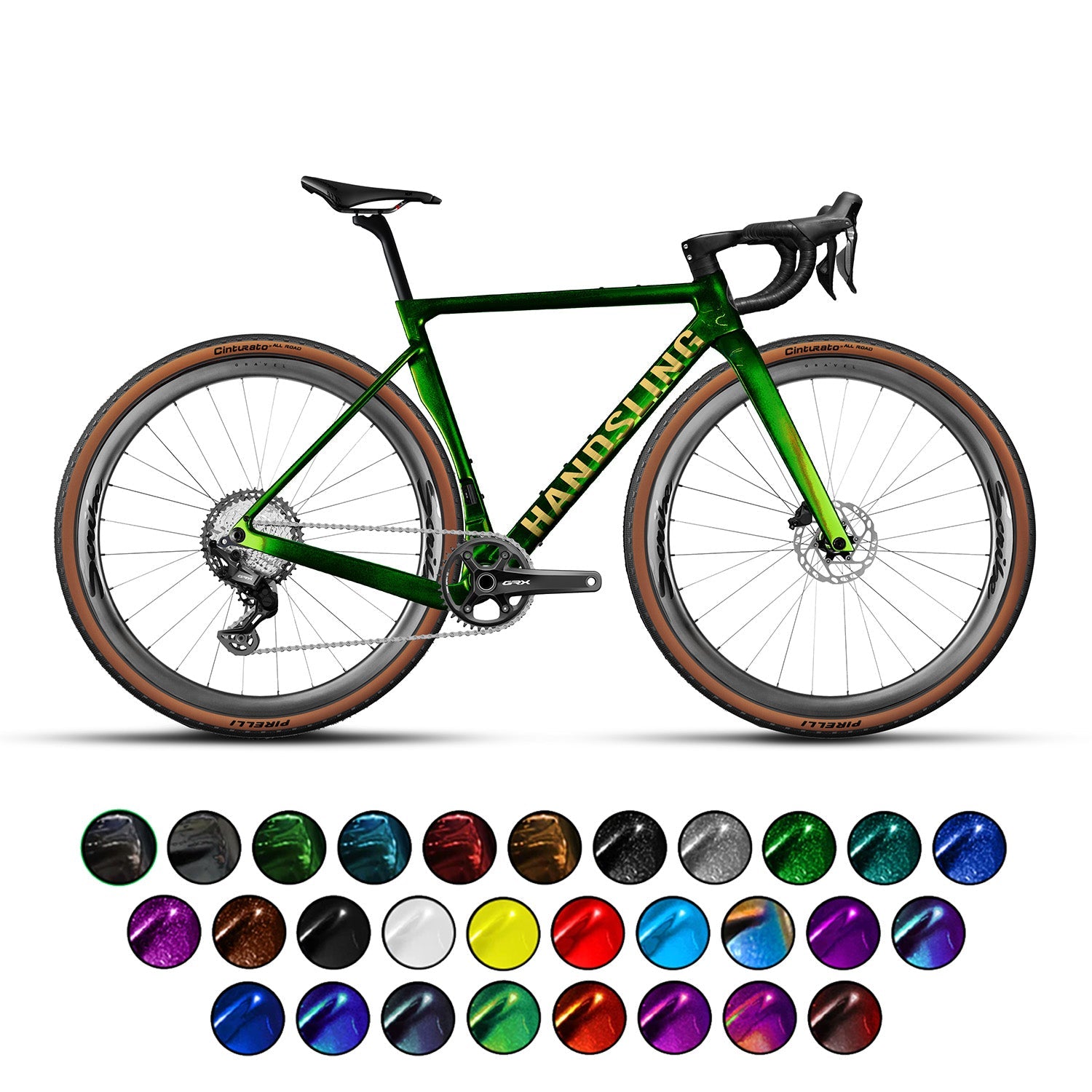Handsling A1R0evoG Shimano GRX RX827 Di2 1x Gravel Bike