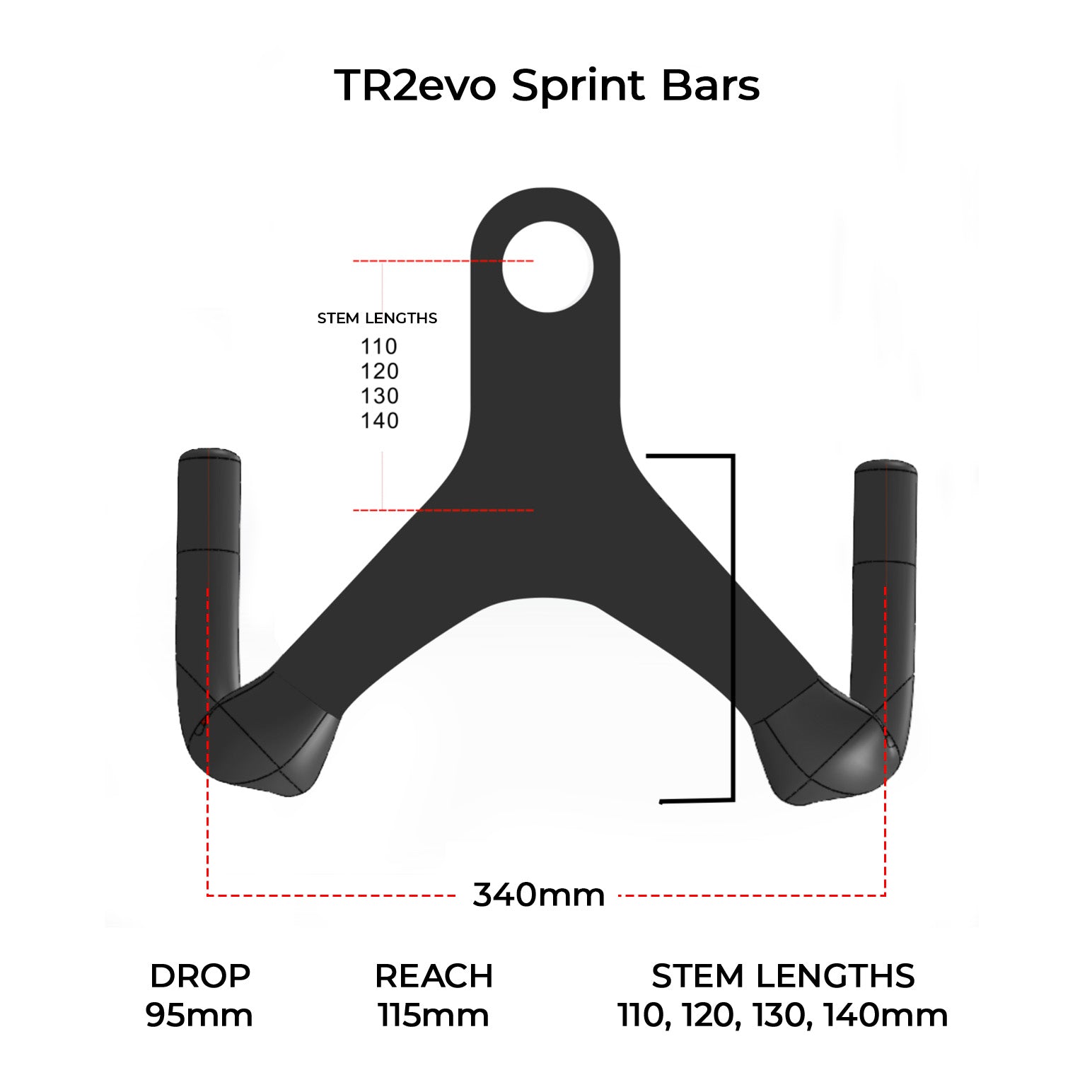 Handsling TR2evoS Track Sprint Frame - Gloss Black