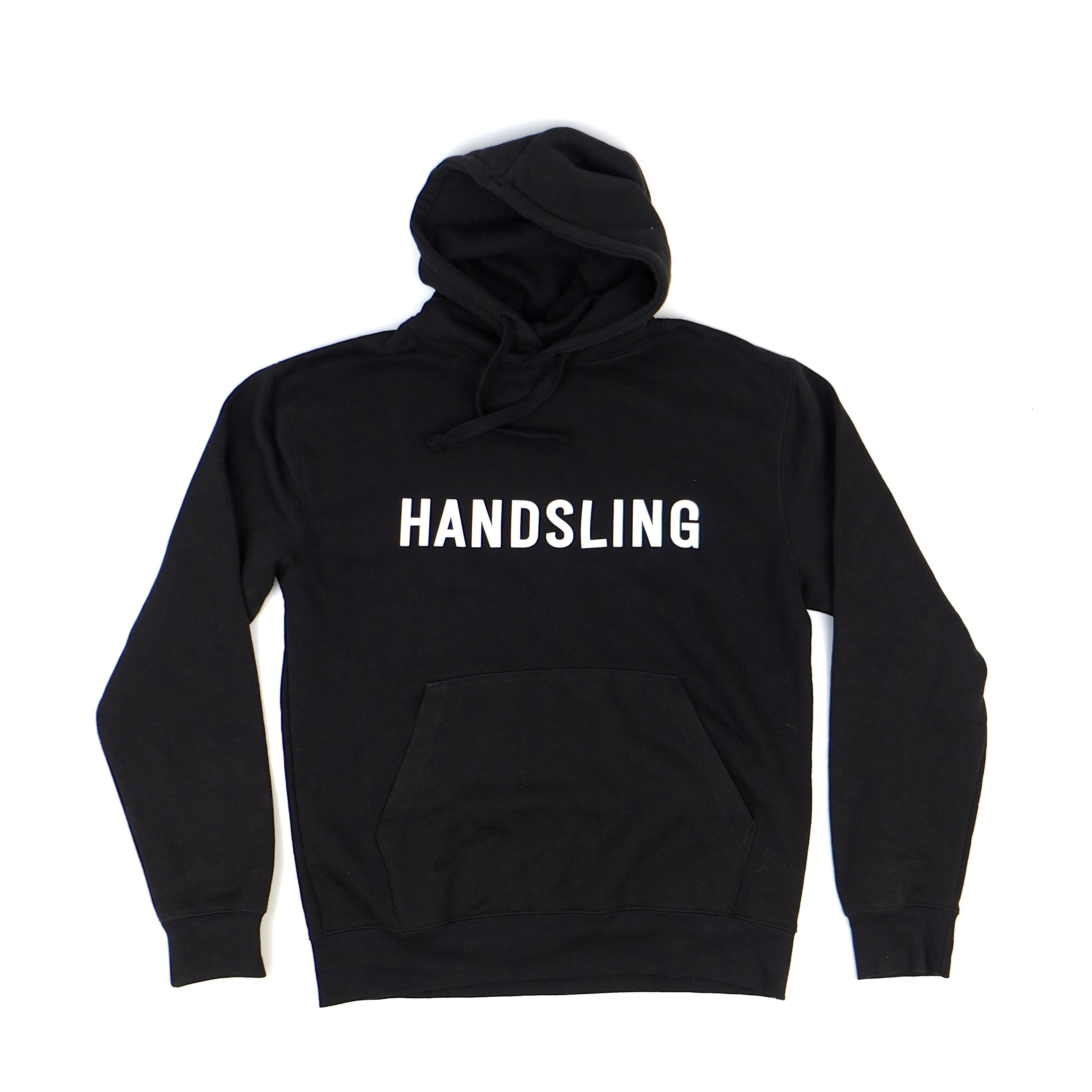 Handsling White Logo Hoodie