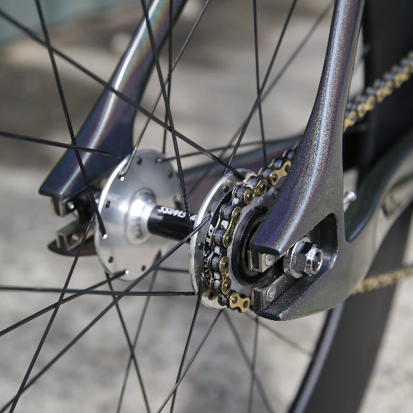 Handsling TR2evoP track pursuit bike with Miche Pistard Air chainset