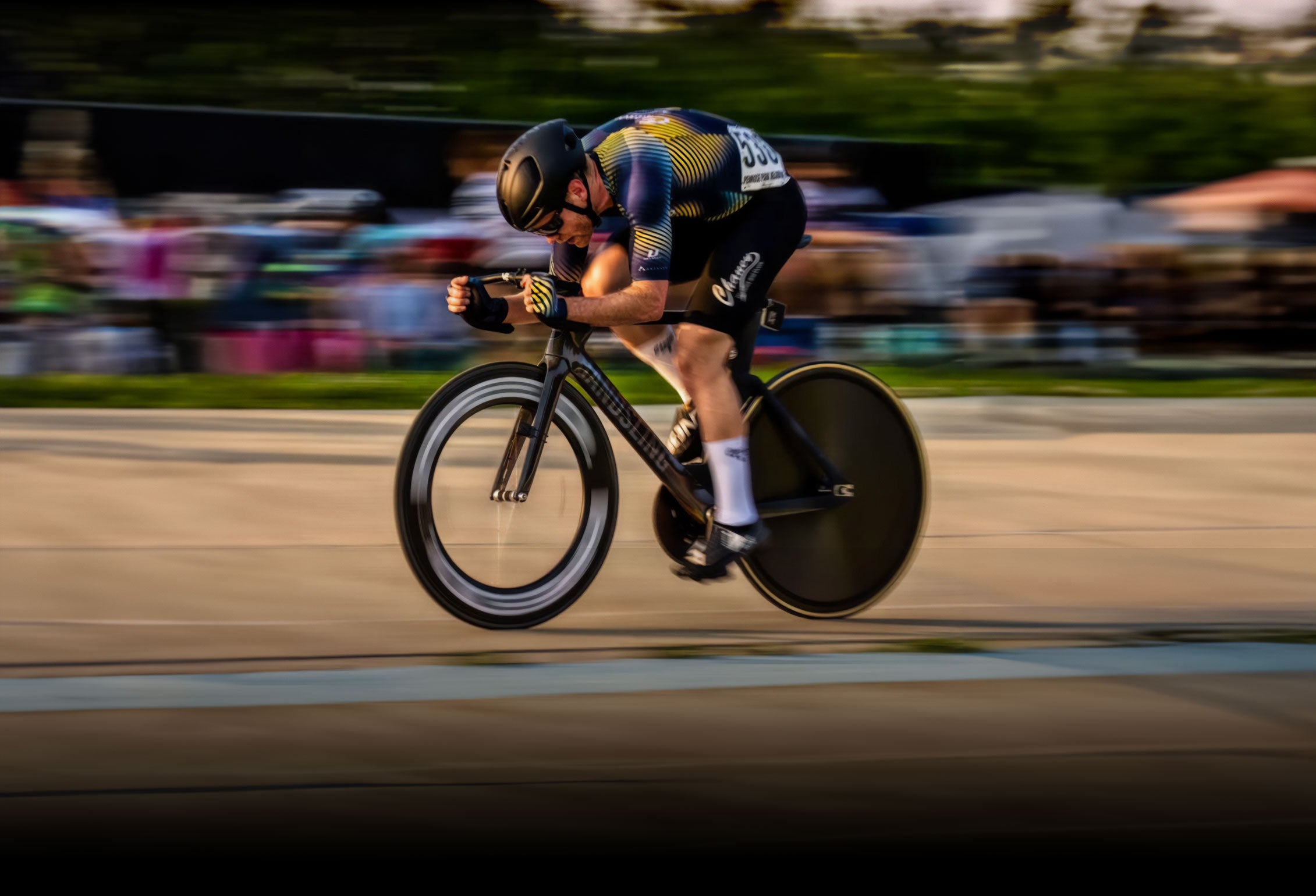 Track bike store on road