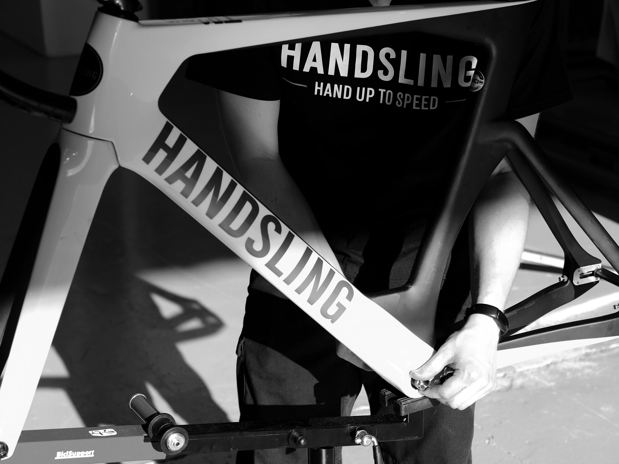 hand shine bike