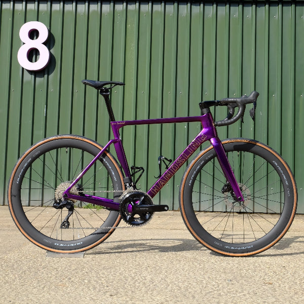 Handsling A1R0evoS Shimano 105 Di2 purple road bike