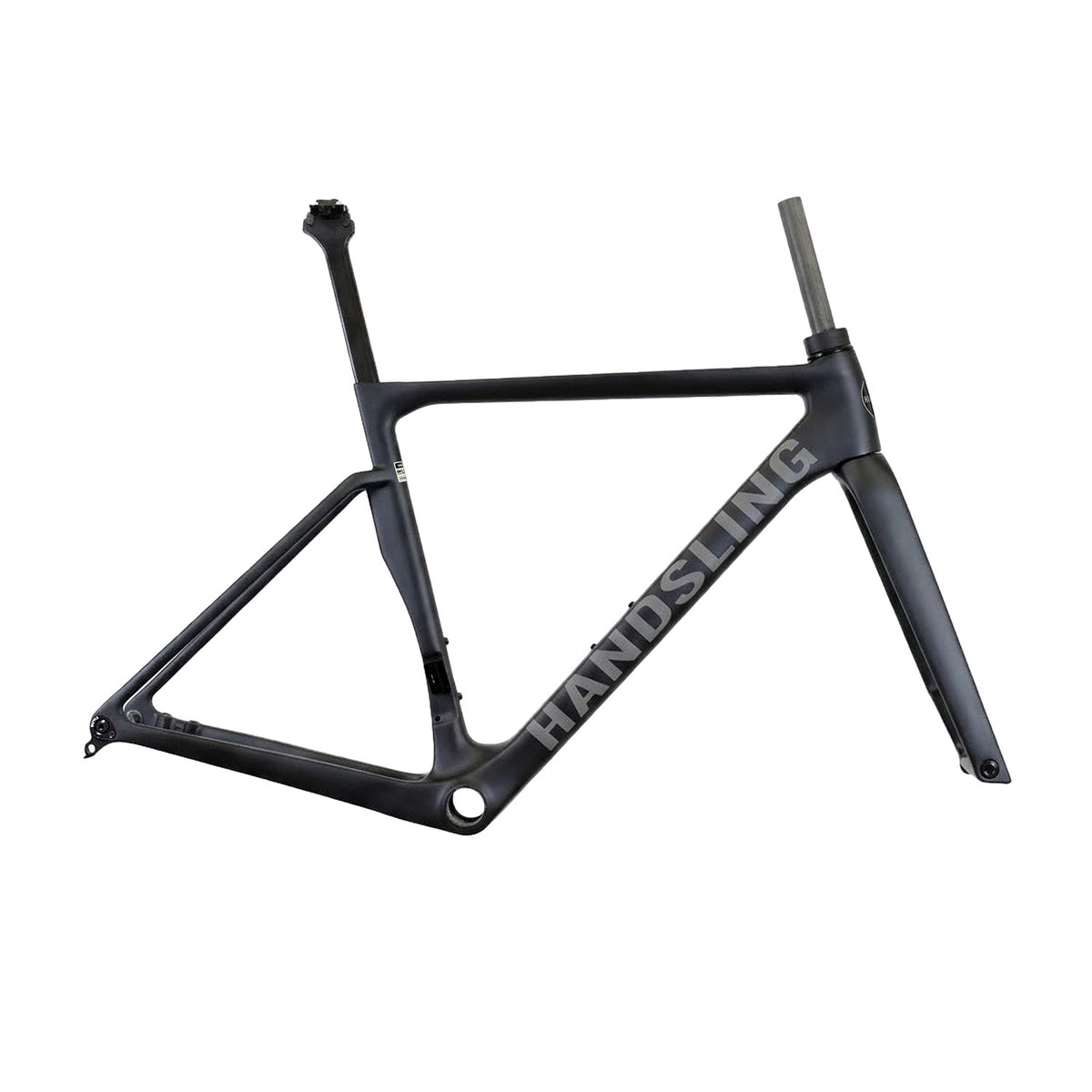 Handsling A1R0evoS Road Frame - Pre-painted Matte Carbon Black