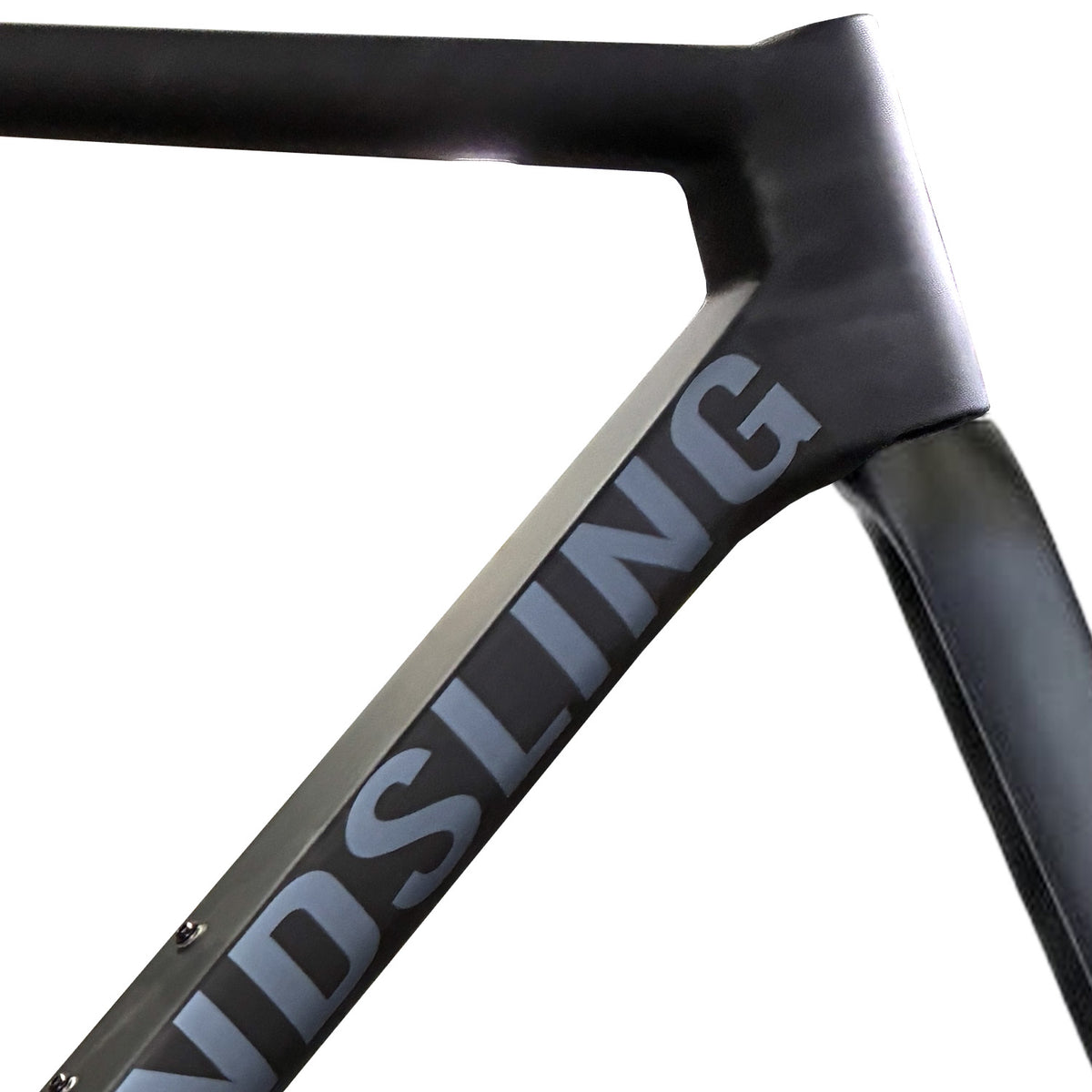 Handsling A1R0evoS Road Frame - Pre-painted Matte Carbon Black