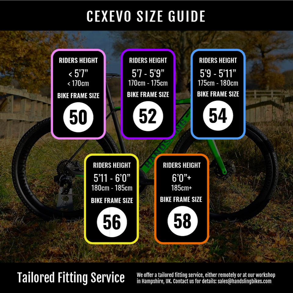 Bicicleta de Gravel Handsling CEXevo Shimano GRX Di2 de 11 velocidades