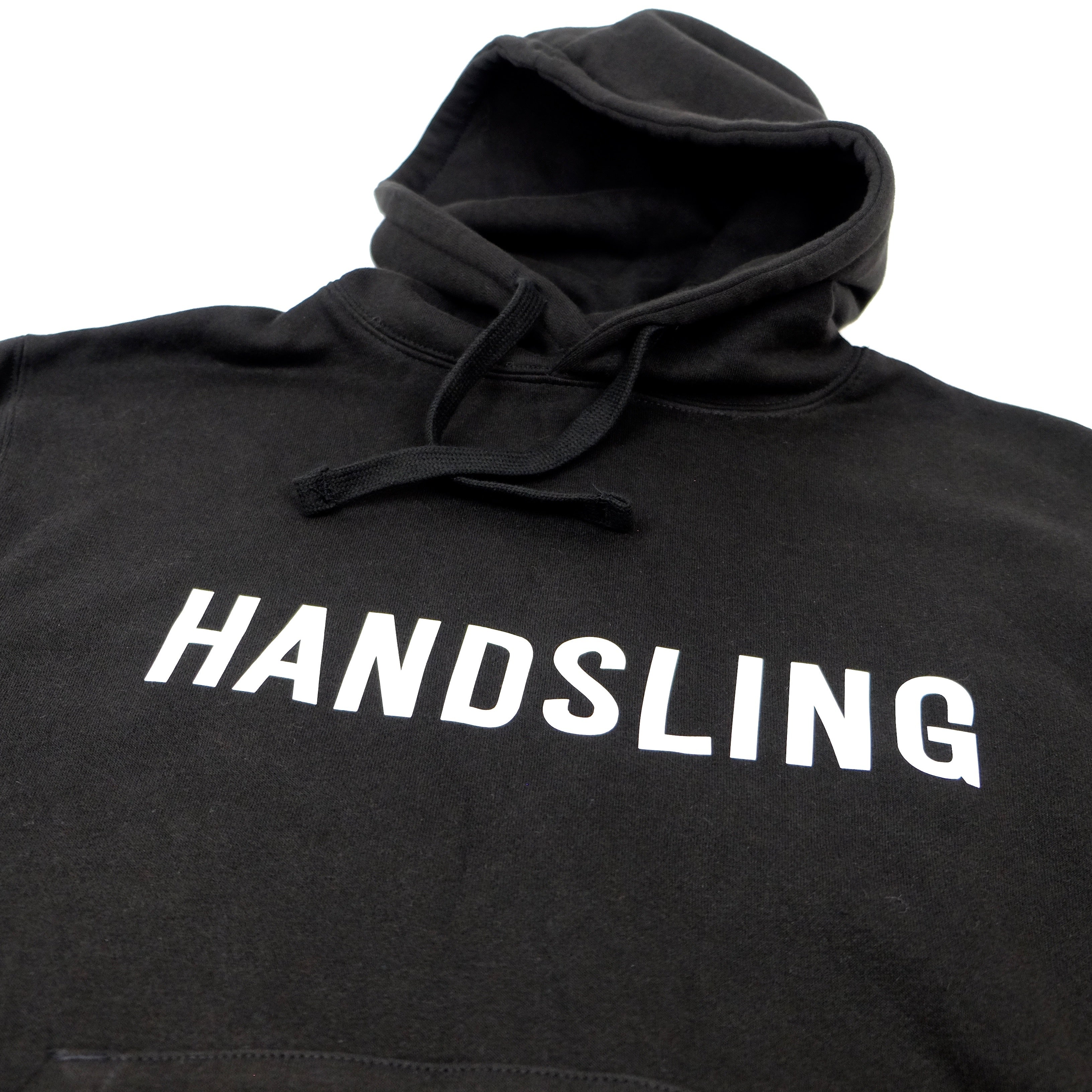 Handsling White Logo Hoodie